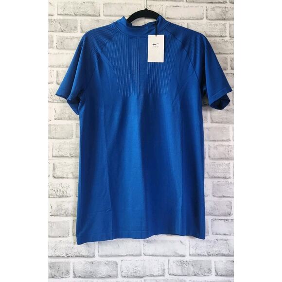 Nike Mens Matthew M Williams MMW NRG Mock Neck Top Blue Size L DD9436-409 Shirt - Picture 1 of 6